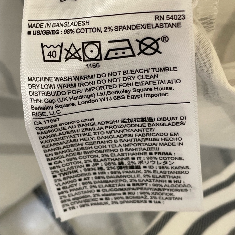 Banana Republic Factory Store White/Gray Striped Sundress Spaghetti Straps 12 - Picture 8 of 10
